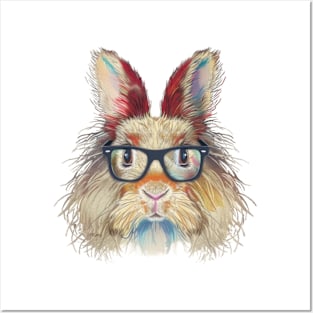 Hipster Hare Posters and Art